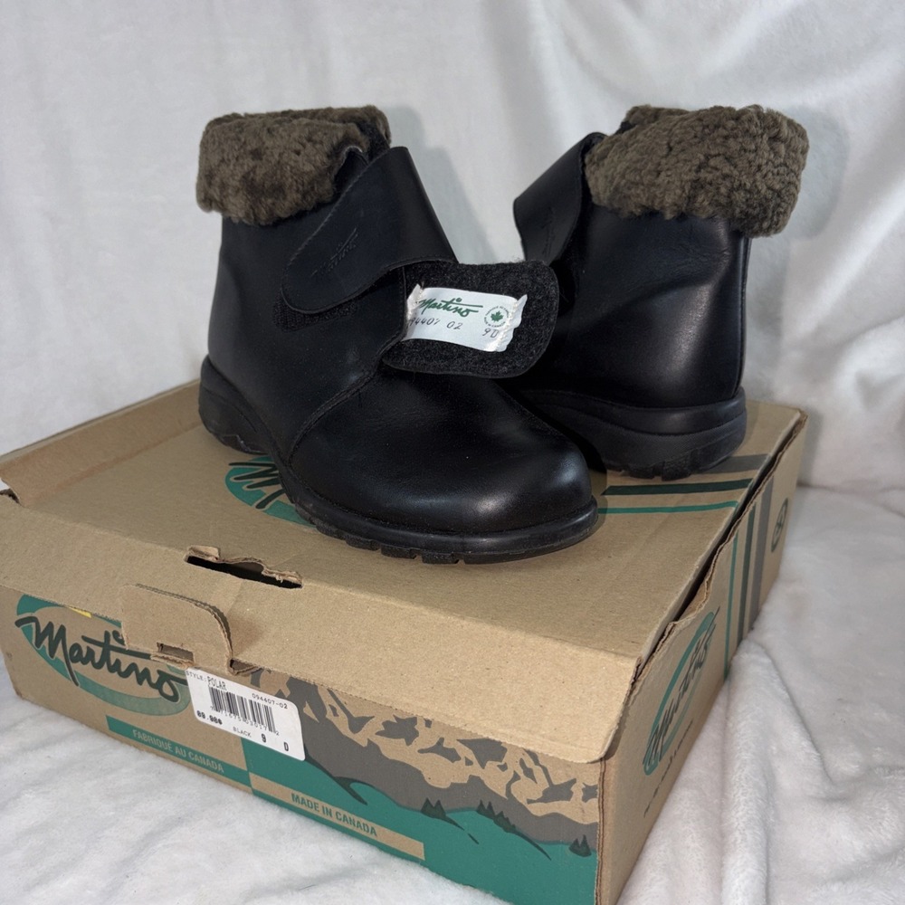 MARTINO POLAR Black WATERPROOF Winter BOOTS Women's 9‎ NEW IN BOX Grunge Y2K